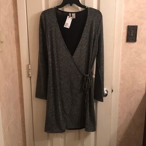 Silver and black dress. Size M